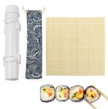 Sushi Roller Mold with Bamboo sushi mat Diy Sushi Making Kit Machinekitchen
