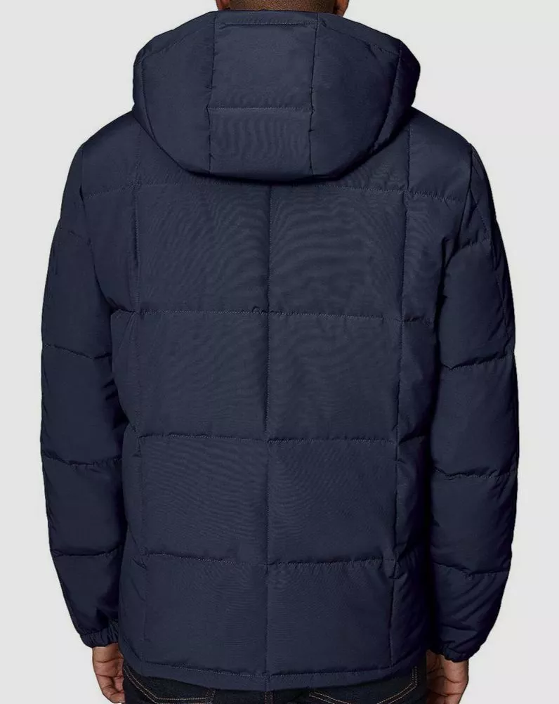 Halifax men's quilted clearance hooded ski jacket