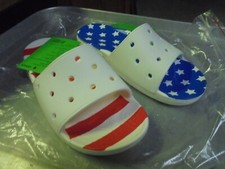 New Crocs Classic American flag Sandal men's 5 Women's 7