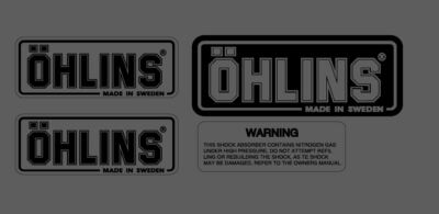 kit old stickers/stickers OHLIN suspension mono forks Ducati Aprilia ttx white
