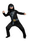 8pc Disguise Shadow Ninja Night Fury Blackstone Halloween Costume Child M 7-8