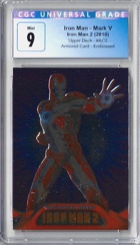 2010 Iron Man 2 CGC 9 Mark V Armored Card Embossed Concept 2