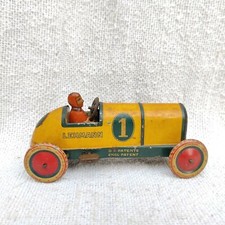 Vintage Lehmann Galop 760 Mechanische Litho Blech Rennwagen Toy Germany Toy257