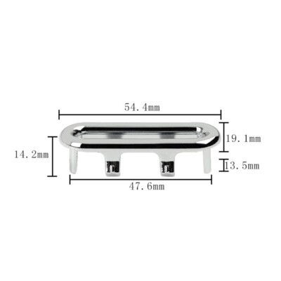 Oval Chrome Overflow Cover For Bathroom Sink Basin – Trim & Connector Set For Cultured Marble/Vanity Bowls