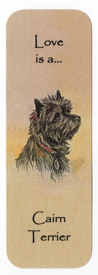 K9-KARDS CAIRN TERRIER BEAUTIFUL DOG BOOKMARK SAME IMAGE BOTH SIDES GREAT GIFT