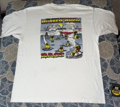 Vintage Chattanooga Duck Race T-Shirt Men s Size XL Double Sided 90s Retro