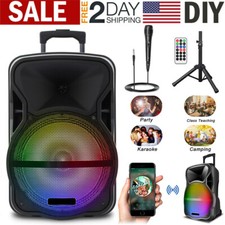 3000W Portable Bluetooth Speaker with Stand Subwoofer Heavy Bass Party DJ System