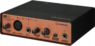 D10 Steinberg UR12 Black Edition USB Audio Interface mit professionellem Sound
