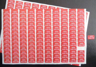 Promotional Price Sticker Labels For Retail - Buy 2 For £2/£5/£10, Point Of Sale Display