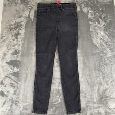 SPANX Black Jeggings Mid Rise Stretch Pull On Jeans Women's Size SMALL