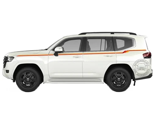 Graphics Waist Line Stripe Car Sticker For Toyota Land Cruiser LC300 Side Decals - Picture 3 of 11