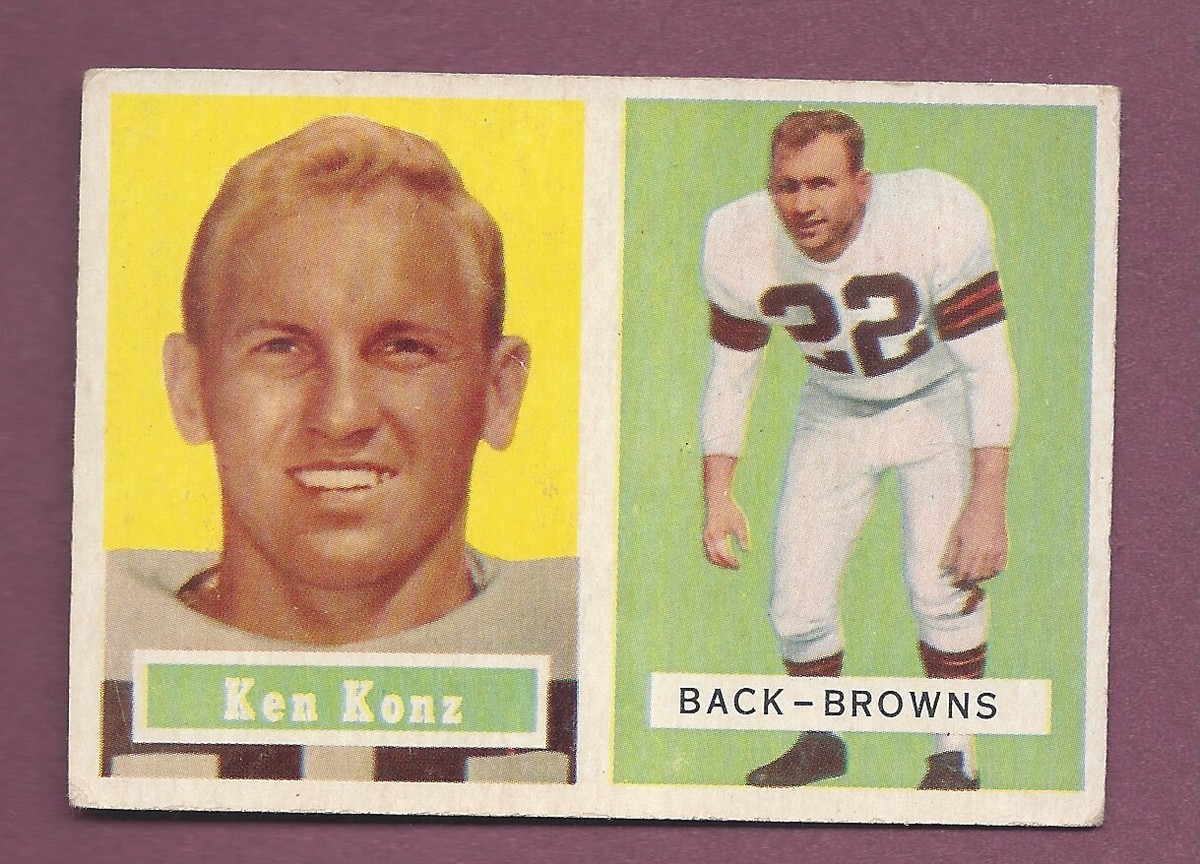 1957 TOPPS FOOTBALL #52 KEN KONZ .99 SHIP P1457 | eBay
