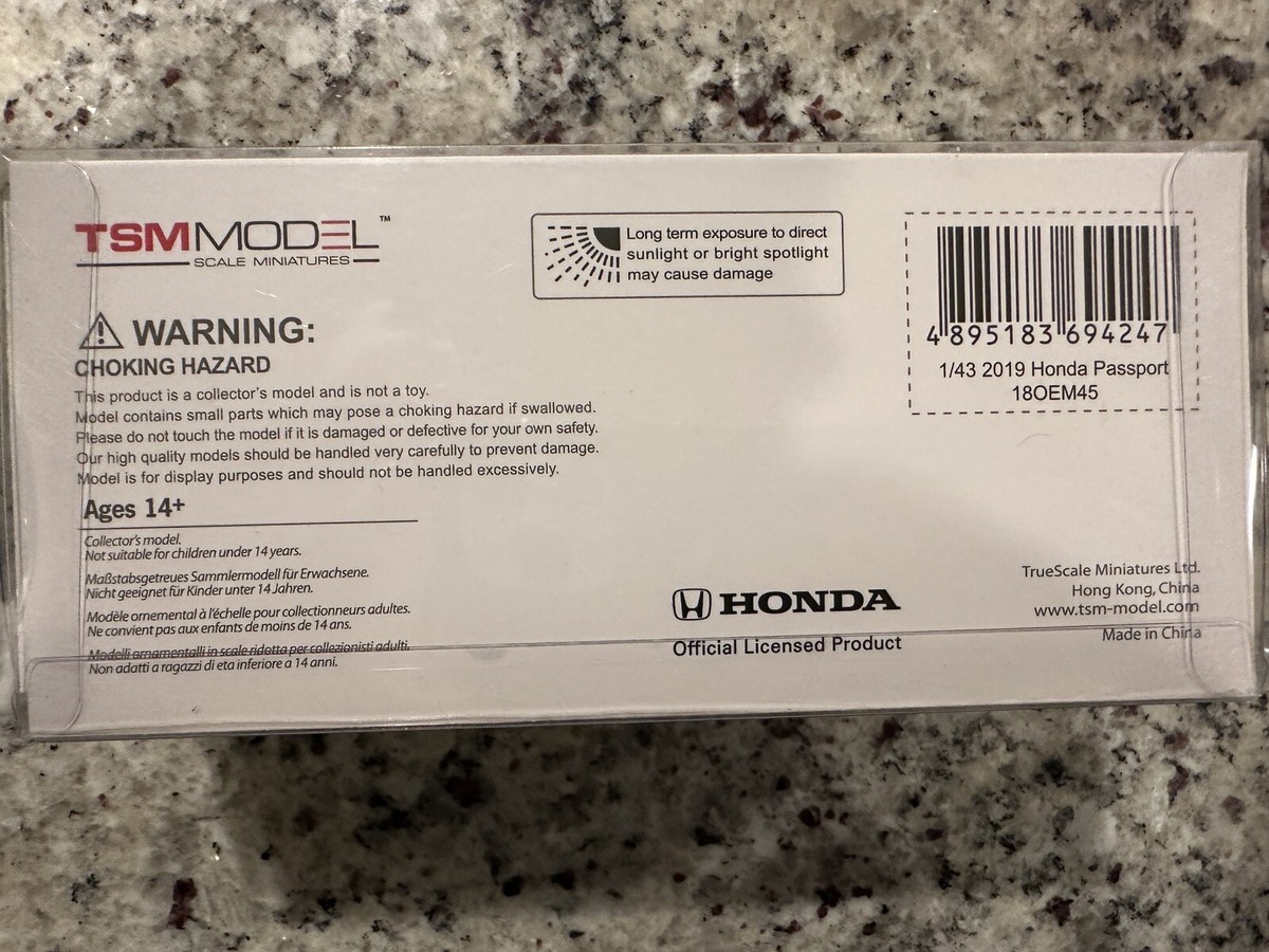非売品 レア 2019 Honda Passport 1/43 スケール 純正品 非売品 レア 2019 Honda Passport 1/43 スケール 純正品 - メルカリ