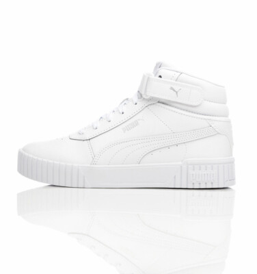 Puma Carina 2.0 Mid Damen Sneaker Schuhe Turnschuhe Mid-Top Damenschuhe weiß