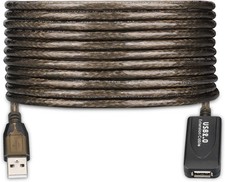 USB 2.0 A Male to A Female Active Repeater Extension Cable 30ft High Speed 48...