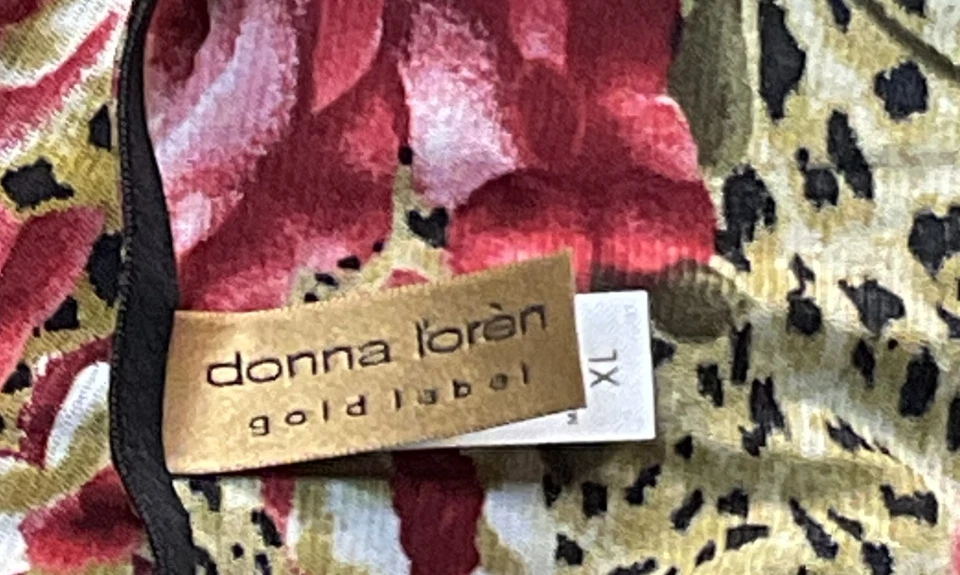 Camisola Estampado Leopardo y Rosa Floral de Donna L'Oren Etiqueta Dorada Talla XL Foto 3 de 4