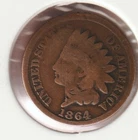 US Rare Old West 1864 Indian Head Penny Coin Collection Civil War Shield Cent 🔥