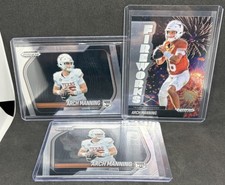 3x Card Lot Prizm Black Arch Manning Fireworks + 2 Base 