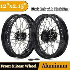 12" Complete Spoke Wheels Rims Hubs Supermoto For SUR-RON Light Bee X For Segway