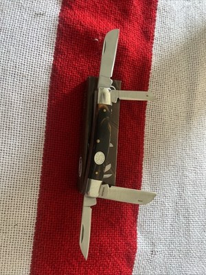 3.5'' Rite Edge Black Pearl 4-Blade Classic Congress Folding Pocket Knife