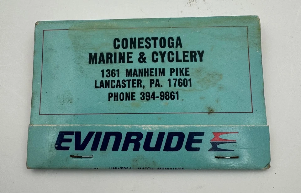 Vintage Evinrude Boats Matchbook Full Unstruck - Image 2 of 4