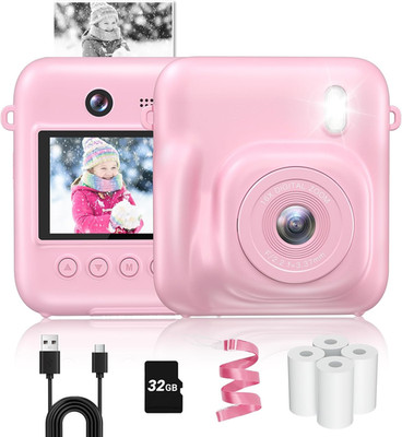 Kids Camera Instant Print, 48MP Selfie Digital Camera for Kids Christmas Birthda