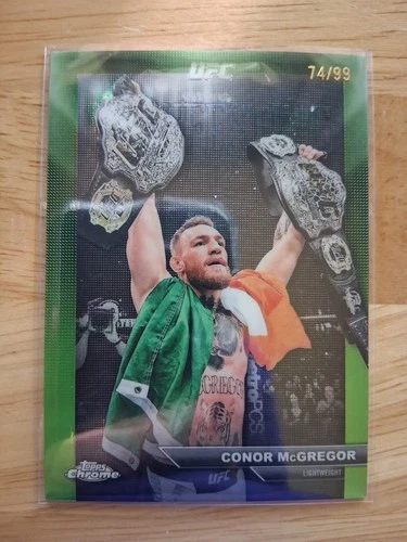 Topps 2026 Chrome UFC Conor McGregor Manifesting Moments MM-3 Green 74/99