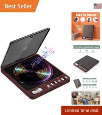 Portable CD Player with Speakers 2000mAh Rechargeable CD Player Portable with...