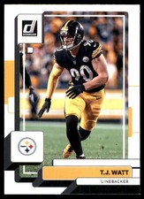 T.J. Watt 2022 Donruss #221 Steelers NFL READ FREE SHIPPING AutographDen