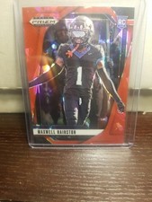 2025 Panini Prizm Draft Picks #45 Maxwell Hairston Prizms Red Ice RC