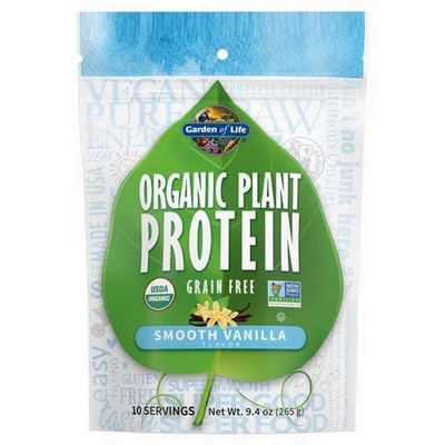Organic Plant Protein Smooth Vanilla 9 oz By Garden of Life
