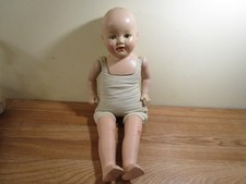 VINTAGE SAYCO Doll 23", Cloth & Compostion - Showing Teeth