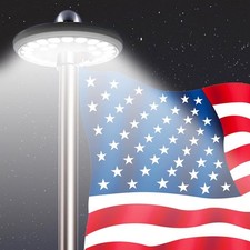 Flag Pole Light Solar Powered Lumens Brightest Solar Flagpole Light Outdoor