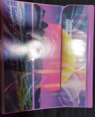 Trapper Keeper Mead  Retro Binder Vintage Style Purple Sunset  2 Folders 90s