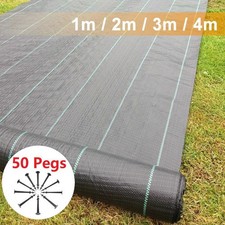 Heavy Duty Weed Membrane Weed Control Fabric Barrier Suppressant Garden Sheet