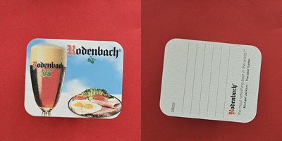 Rodenbach Memo ''the most refreshing...Brauerei Bierdeckel Bier