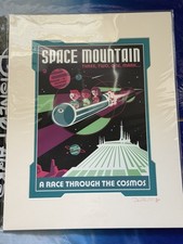 Disney Parks Space Mountain Print 14x18