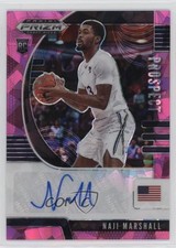 2020 Panini Prizm Draft Picks Prospect Pink Ice Naji Marshall #PA-NA Auto 1i2b
