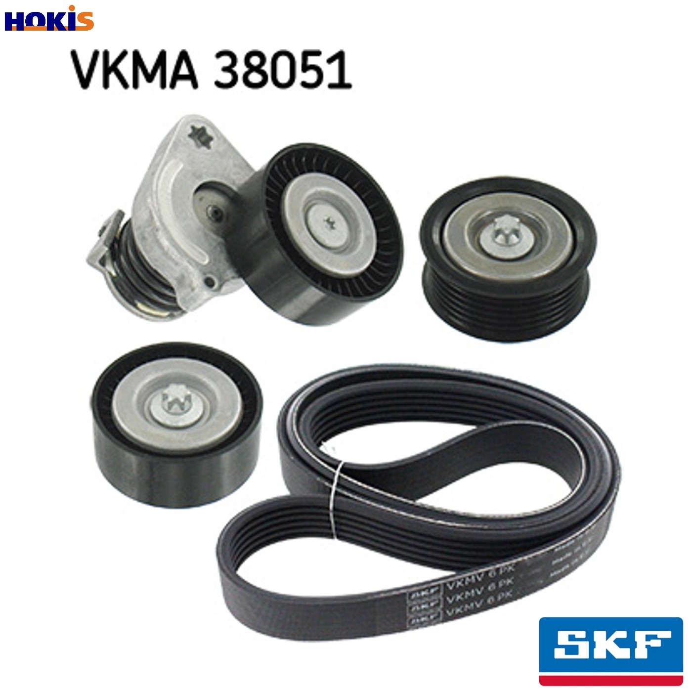 SKF SWEDEN VKMA 38051 V-Ribbed Belt Set for MERCEDES-BENZ - Image 10