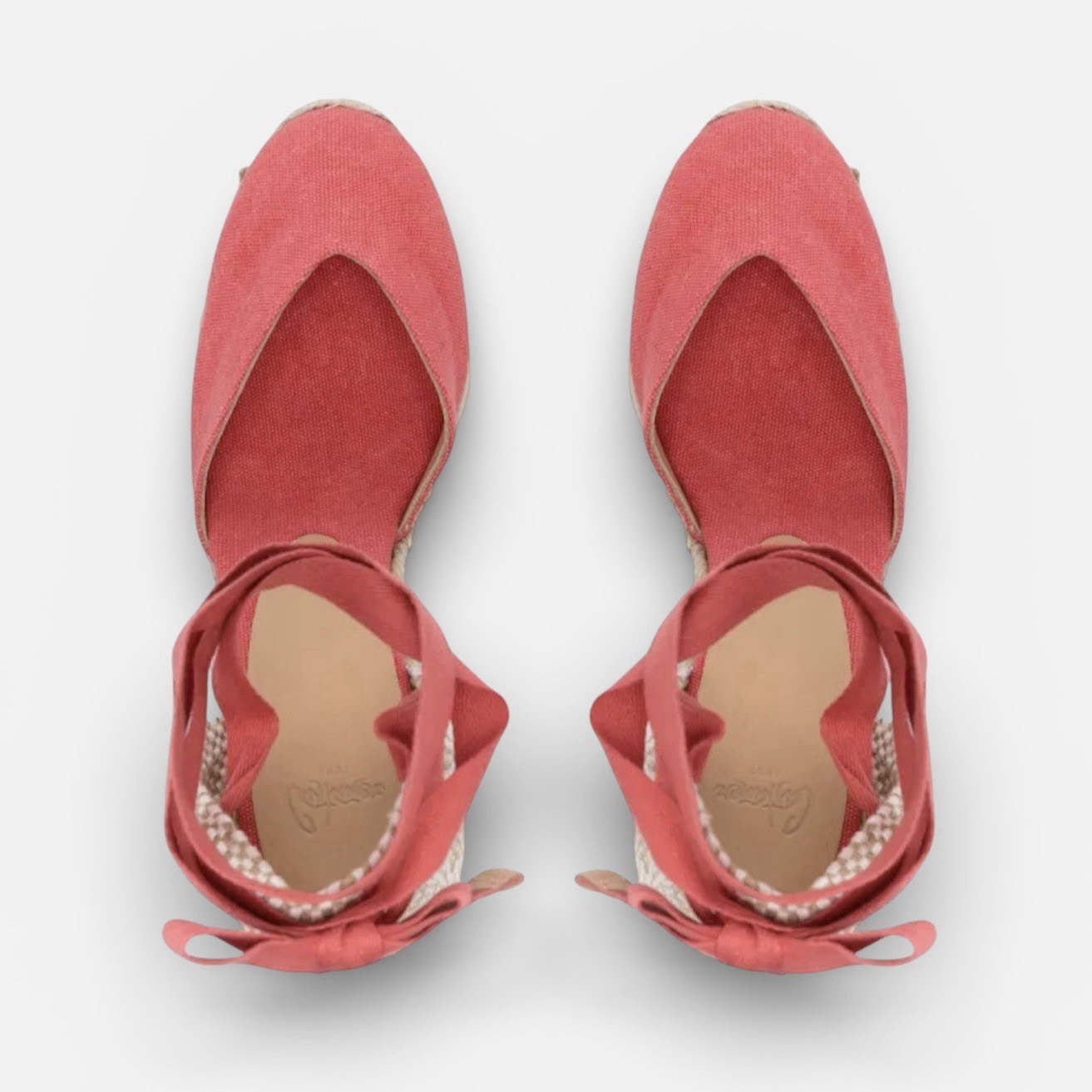 Castaner Chiara 8cm Tie Wedge Espadrilles Pink EU 38 / AU US 7 - 7.5 / UK 5 image 3