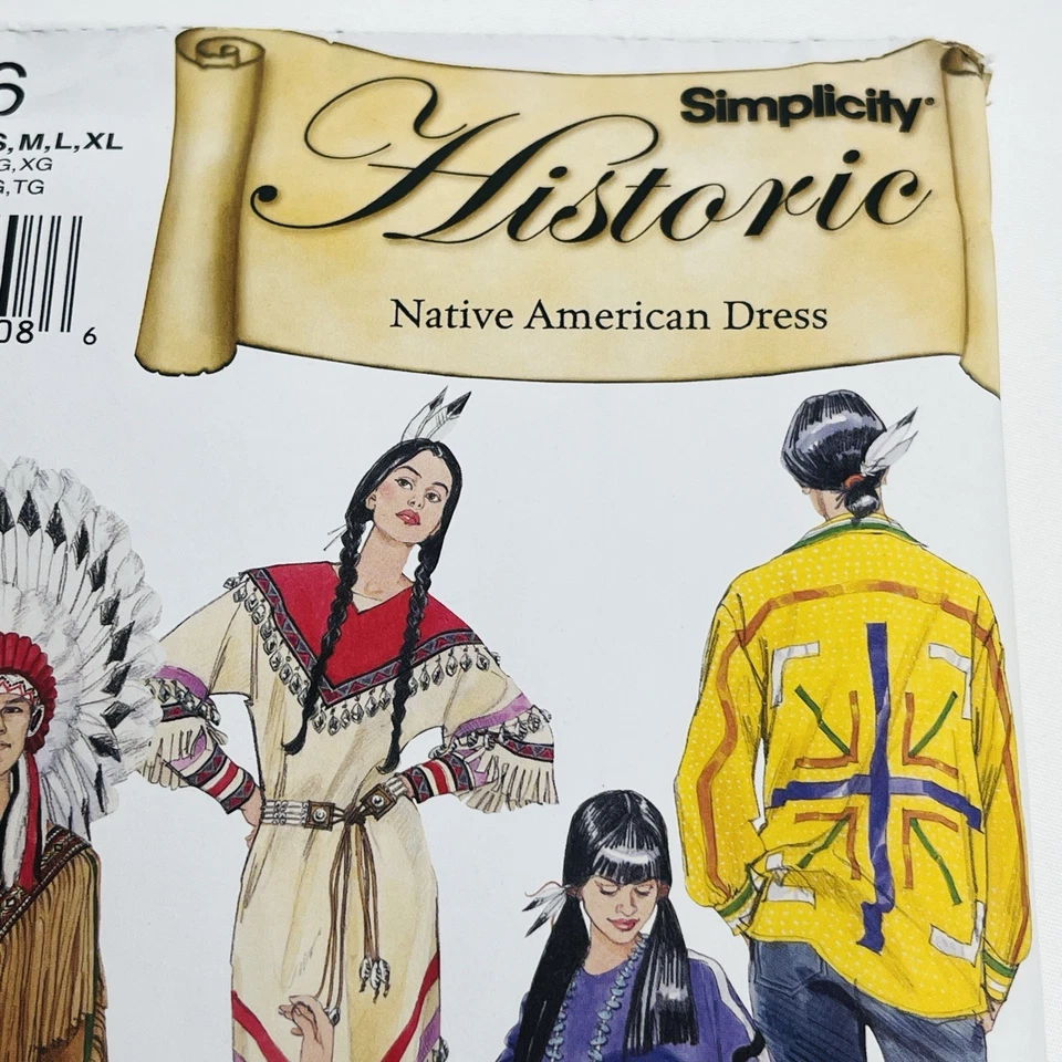Simplicity 5446 Historic Costume Native American Dress Pants Top Andrea Schewe - Image 4 of 4