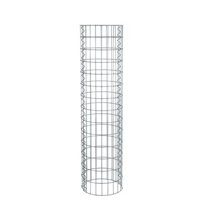 Gabione Steingabionen Steinkorb Höhe 140 cm Drahtkorb Gabionensäule rund Ø 35 cm - Bild 1 von 4