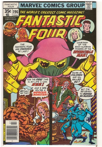 Fantastic Four #196 (VF+) 1978 Marvel Comics "Who In The World Is Invincible Ma"