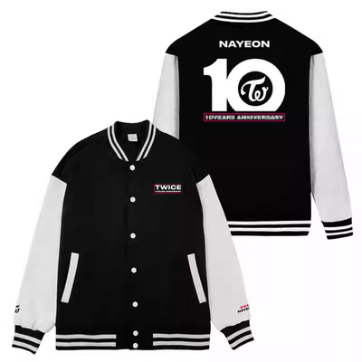 TWICE TEAM ONCE スタジャン風ジャケット TWICE 10th Anniversary Baseball Jacket Jersey Once Merch Kpop