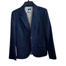 J. Crew Factory navy blue Keating blazer jacket Size 6 workwear professional