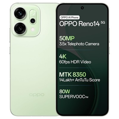 OPPO Reno 14 5G (Mint Green 256GB 8GB RAM)  No Tariff In Usa Global Version.