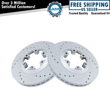 Performance Disc Brake Rotor Drilled Slotted Front G-coated Pair Performance Disc Brake Rotor Drilled Slotted Front G-coated Pair