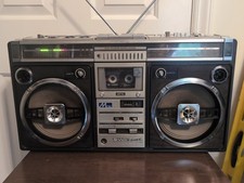SHARP GF-508SB Stereo Radio Cassette Recorder Portable Boombox Tape Works