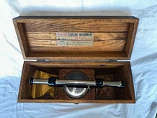 VTG Beautiful Starrett 101C Leveling Instrument Transit W Original Wood Case
