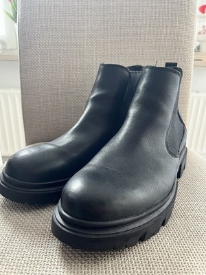 Bugatti Herren Stiefel Größe 42 Echtleder Schwarz wie neu 